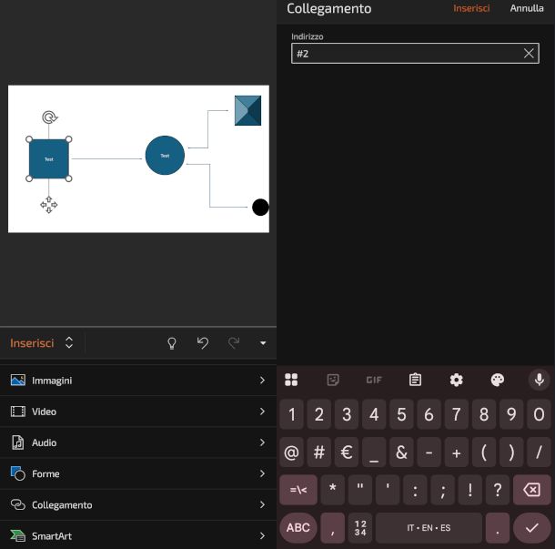 creazione mappa interattiva su app PowerPoint