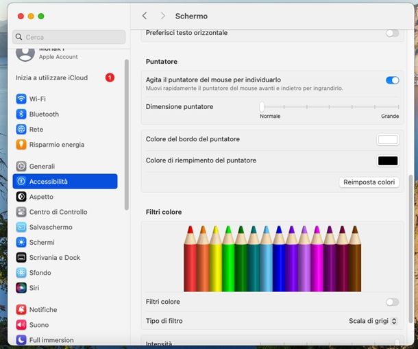 puntatore macos