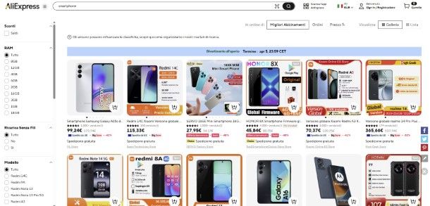 Smartphone AliExpress