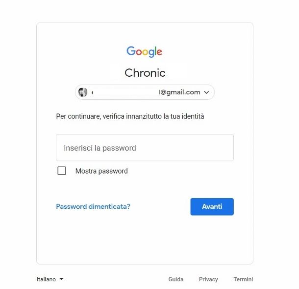 recuper password