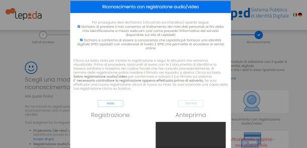 riconoscimento audio e video LepidaID