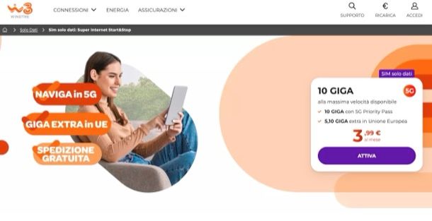offerta solo dati WINDTRE