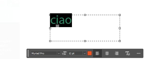 colorare testo photoshop