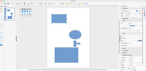 diagrammi di flusso su LibreOffice