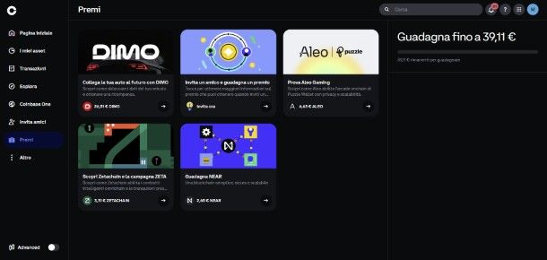 Coinbase premi