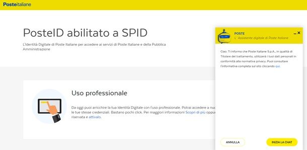 Come contattare l'assistente digitale di Poste Italiane
