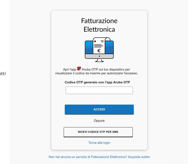 Fatturazione Elettronica Aruba