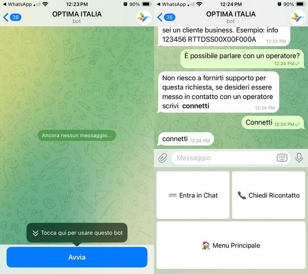 Telegram Optima Italia
