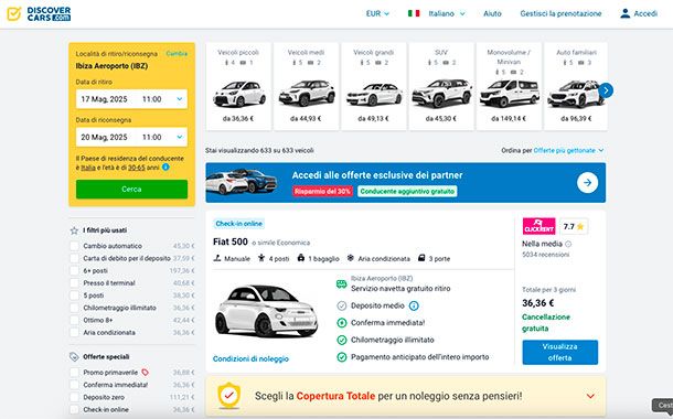 Altri siti per prenotazioni auto a noleggio