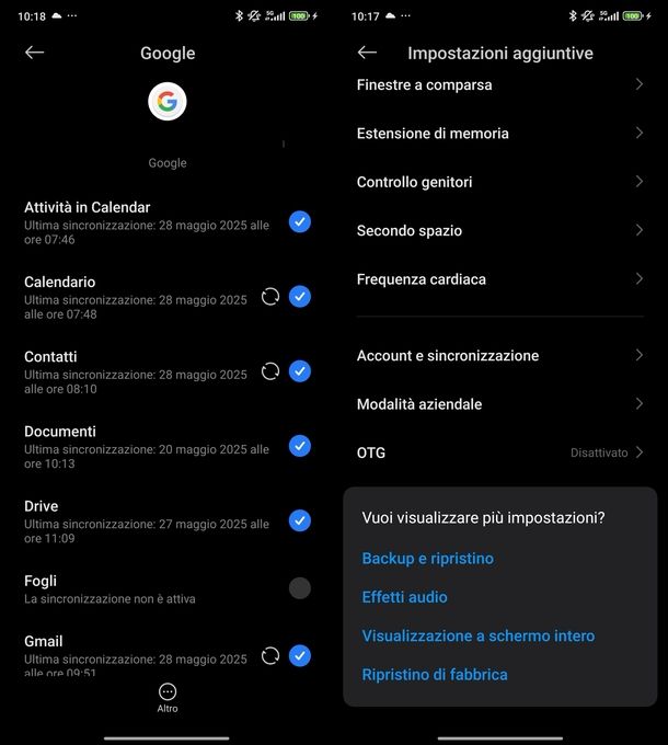 Esportare contatti da Gmail a Android