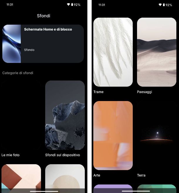 Migliori sfondi Android