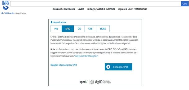 Come accedere a INPS con SPID Poste