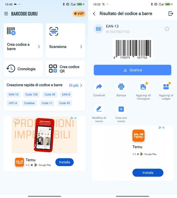 Barcode Generator & Scanner Android