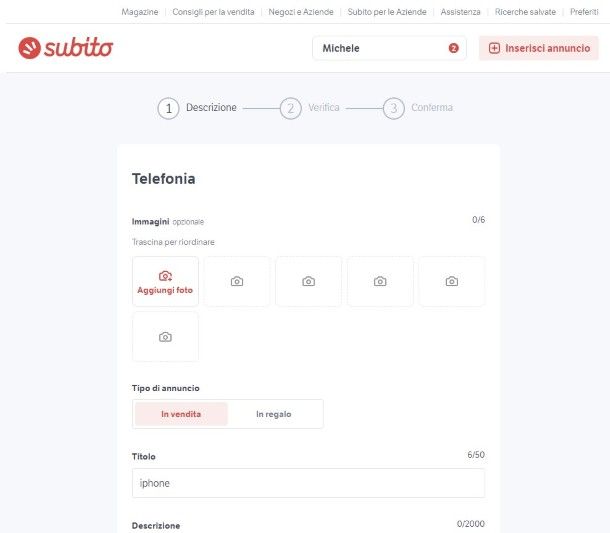 Annuncio Subito