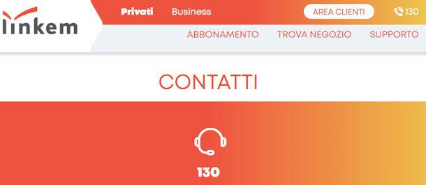 Contattare Linkem telefonicamente