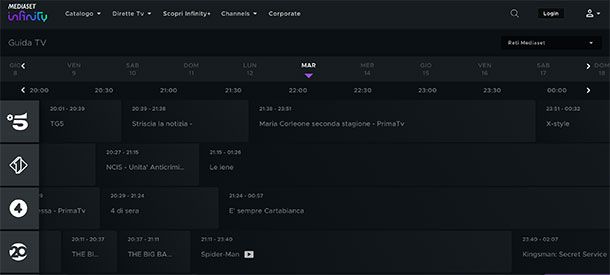 Programmi stasera Canale 5