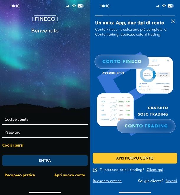 Come scaricare giacenza media app Fineco