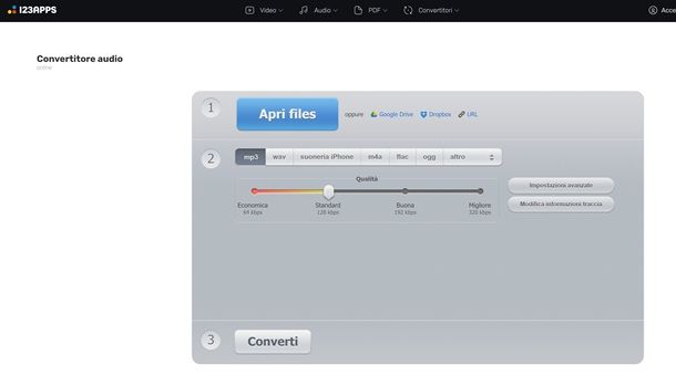 convertitore audio