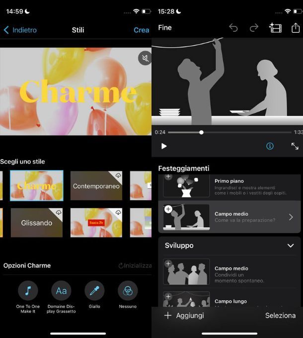 imovie compleanno