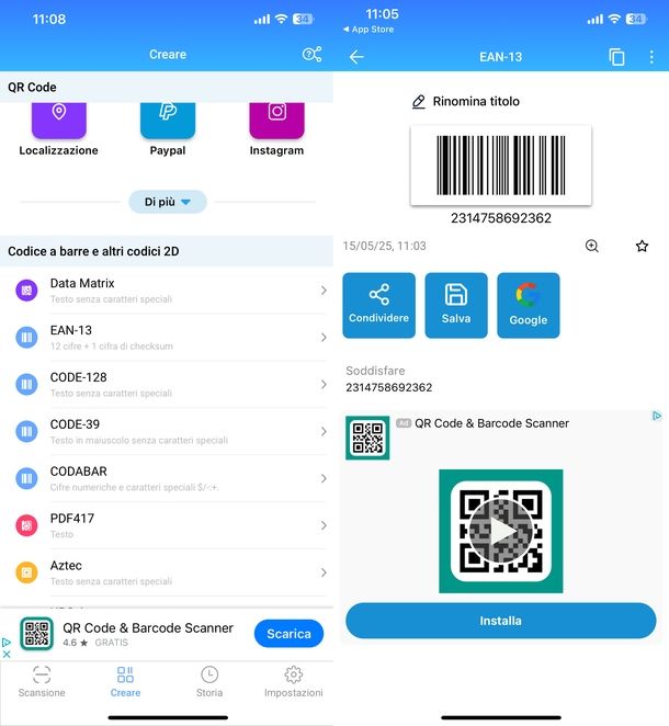 QR code Scanner Codic qr iOS
