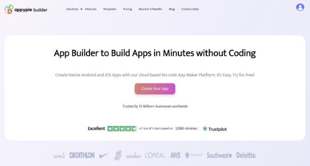 Appypie builder