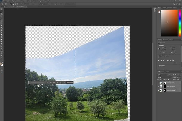 photoshop panoramica