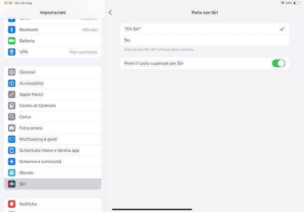 Siri su iPad