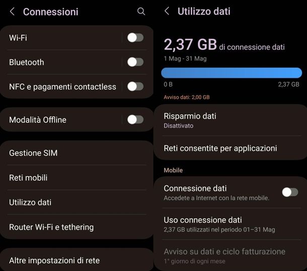 Come attivare le connessioni di Rete Android