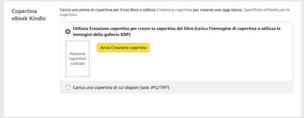 Copertina Amazon KDP