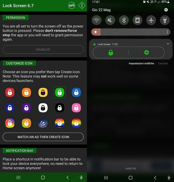 App per bloccare lo schermo