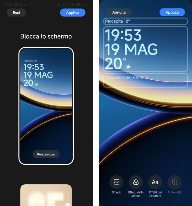 Come mettere l'orologio sulla schermata di blocco Xiaomi