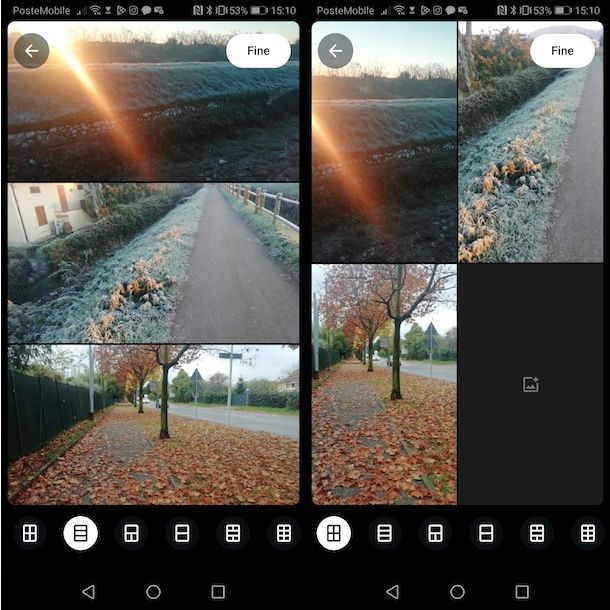 Layout stato WhatsApp