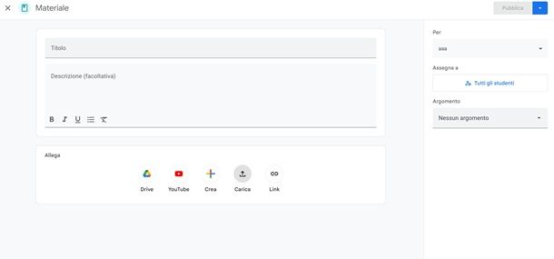 materiale classroom web