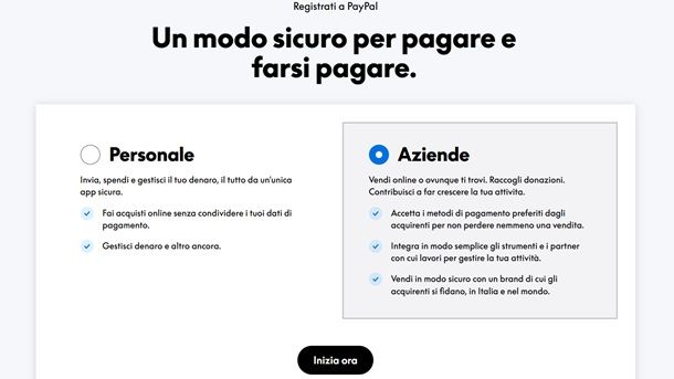 I due tipi di carta PayPal e il costo