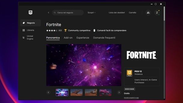 Pagina Fortnite Epic Games Launcher