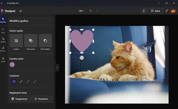 microsoft designer cuore