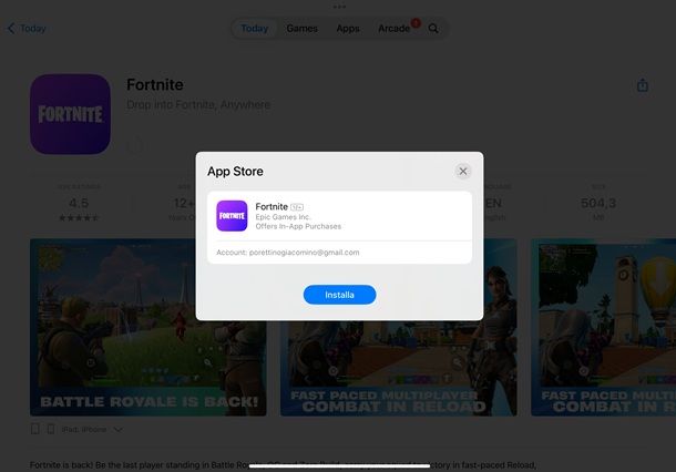 fortnite ipad