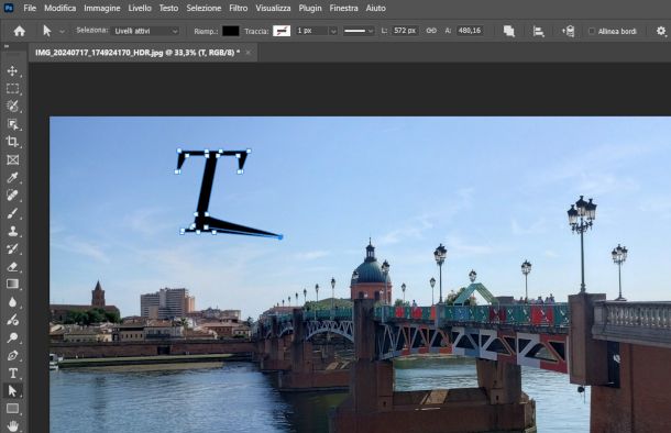 trasformazione testo in grafica vettoriale