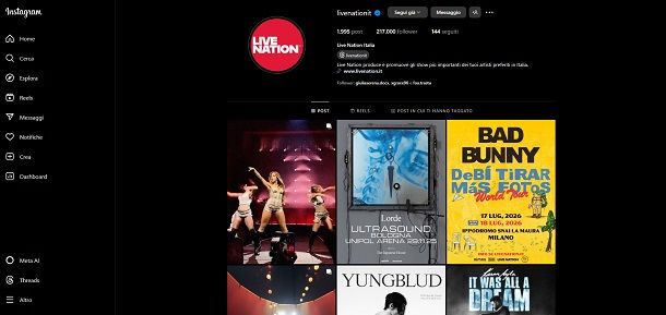 Come funziona la prevendita su Live Nation