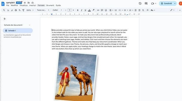 Documenti Google DOCX
