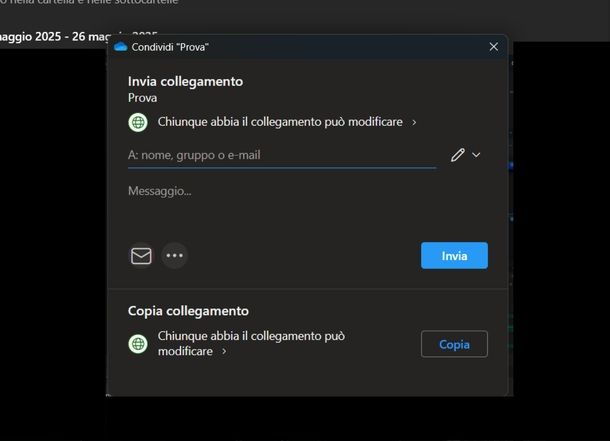 Creare album foto condiviso Windows