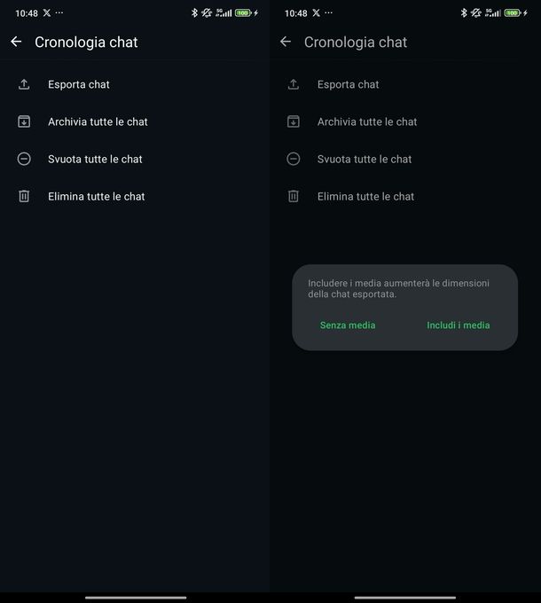 Salvare chat WhatsApp senza backup Android