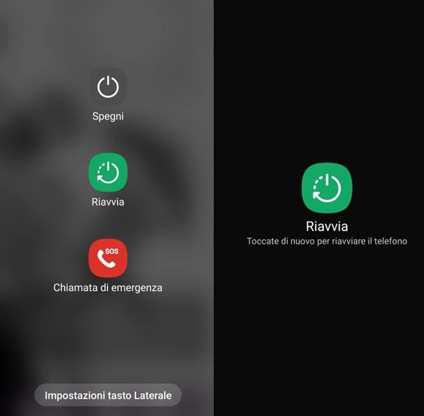 Come riavviare smartphone Android