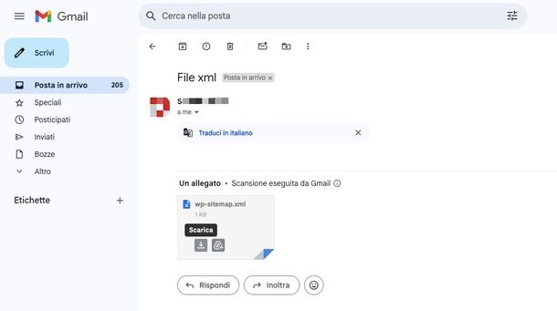 come scaricare i file XML