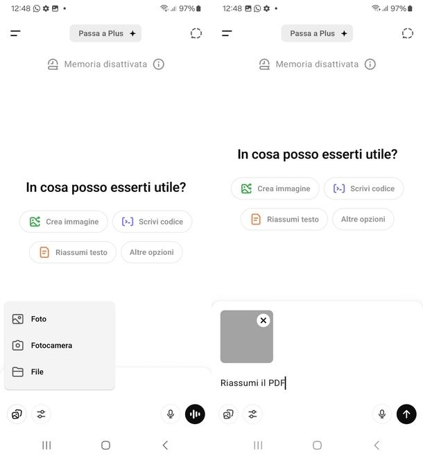 App per riassumere testi ChatGPT