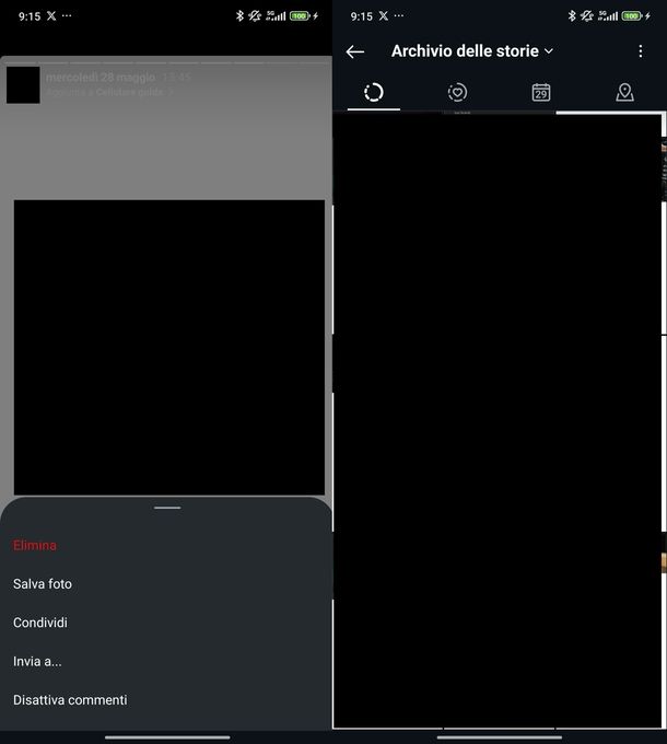 Ripristinare storia archiviata Instagram Android