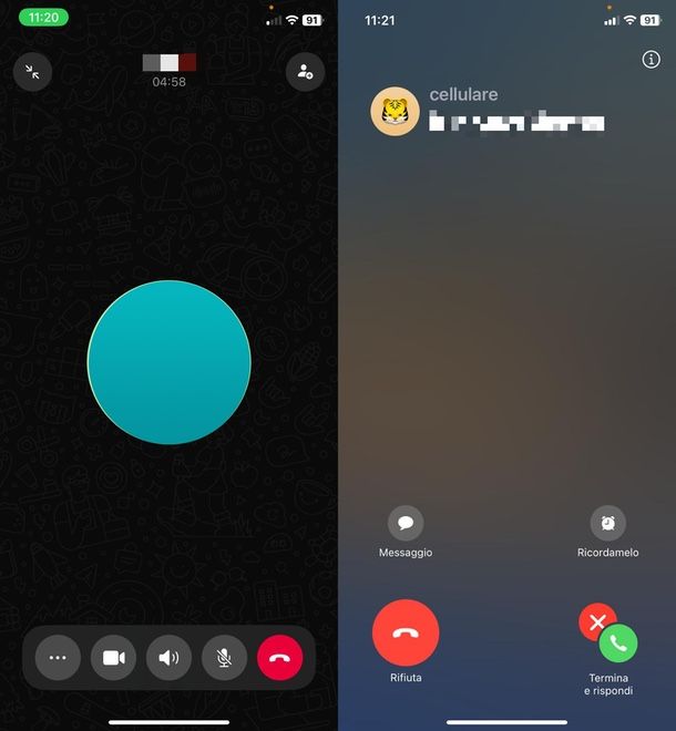 Come mettere in attesa una chiamata su WhatsApp
