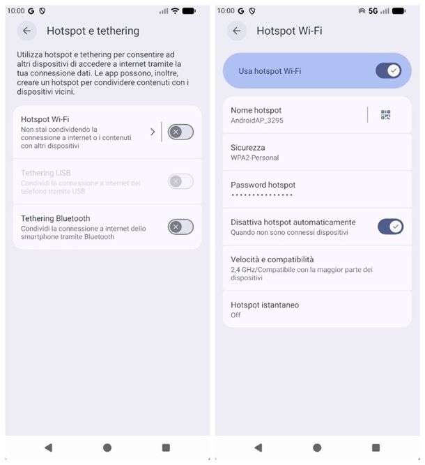 Come collegare il telefono al tablet: Android