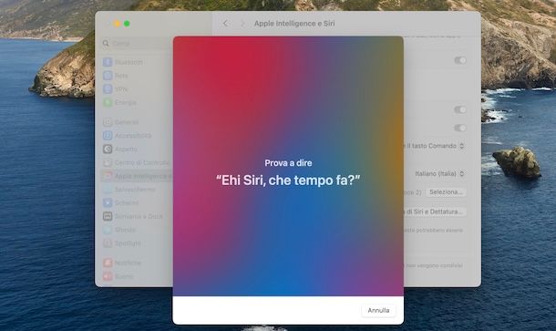 Attivare Ehi Siri