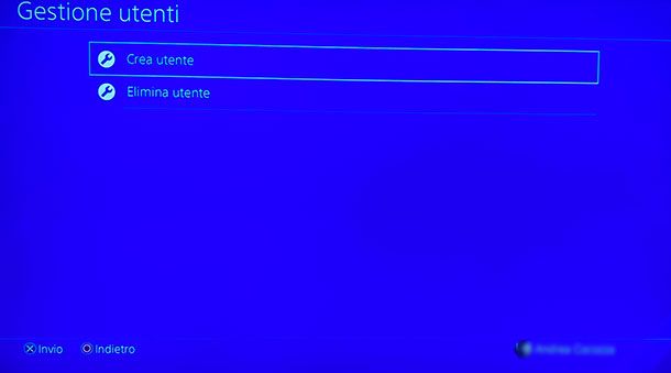 Come aggiungere un utente su PS4